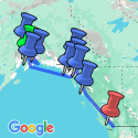Google Map: Spectacular Alaska! with Alaska Cruise