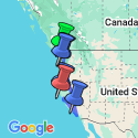 Google Map: Pacific Coast Adventure