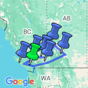 Google Map: Grand Western Canada Vacation