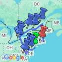 Google Map: Eastern US & Canada Discovery