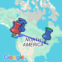 Google Map: Great Canadian Rail Journey