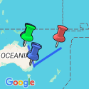 Google Map: Independent Great Barrier Reef & Sydney with Fiji
