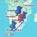 Google Map: Independent South African Sojourn with Victoria Falls & Chobe National Park