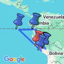 Google Map: Independent Galapagos cruise aboard the Galápagos Legend with Peru