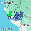 Google Map: Independent Peru Highlights with Peru's Amazon
