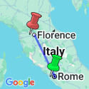 Google Map: Independent Rome & Florence City Stay
