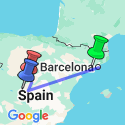 Google Map: Independent Barcelona & Madrid City Stay