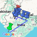 Google Map: Icons of India: The Taj, Tigers & Beyond with Mumbai & Varanasi