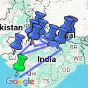 Google Map: Icons of India: The Taj, Tigers & Beyond with Mumbai, Varanasi & Kathmandu