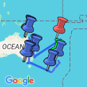 Google Map: Highlights of the South Pacific with Fiji