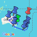 Google Map: Down Under Journey with Fiji