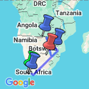 Google Map: Splendors of South Africa & Victoria Falls