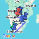Google Map: Splendors of South Africa & Victoria Falls with Botswana