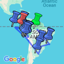Google Map: South American Discovery with Brazil's Amazon & Galápagos Cruise