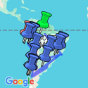 Google Map: South American Odyssey with Amazon & Peru