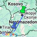 Google Map: Nordmazedonien • Kosovo: Aufbruch ins junge Europa: Unentdeckter Balkanzauber