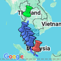 Google Map: Thailand | Malaysia | Singapur: Inselhüpfen & Großstadtflair – Bangkok bis Singapur
