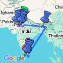 Google Map: India + Sri Lanka Experience