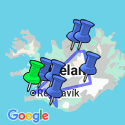 Google Map: Iceland: Lagoons & Lava Fields