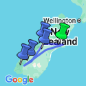 Google Map: New Zealand South Island: Alps & Adrenaline