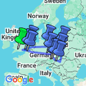 Google Map: Central & Eastern Europe: Main Cities & More