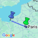 Google Map: Paris and Normandy Short Break