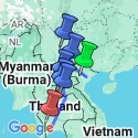 Google Map: Vietnam, China & Laos Adventure