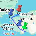 Google Map: Western Turkey Family Holiday