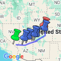 Google Map: Southwest USA Canyons & Cultures