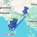 Google Map: Cycle South India - Tamil Nadu to Kerala