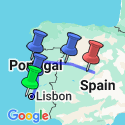 Google Map: Lisbon to Madrid Escape