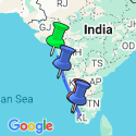 Google Map: India's West Coast – North to South