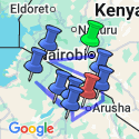 Google Map: Kenya & Tanzania: Serengeti Safari Adventure