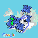 Google Map: Iceland Circle Winter