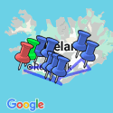 Google Map: South Iceland and Reykjavik Solar Eclipse Tour