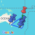 Google Map: Wonders of New Zealand, Australia and Fiji