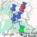 Google Map: Northern India: Dharamshala, Kashmir & Ladakh Highlights