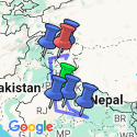 Google Map: Northern India & Himalayan Trails