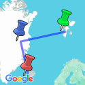 Google Map: Arctic Highlights Southbound
