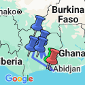 Google Map: The Ivory Coast