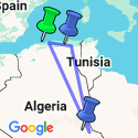 Google Map: Ancient Algeria and the Sahara Desert