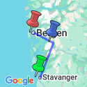 Google Map: Walking the Fjords of Southern Norway