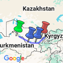 Google Map: Highlights of Uzbekistan