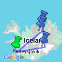 Google Map: Iceland Circumnavigation: Mountains, Volcanoes and Waterfalls