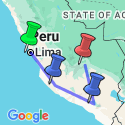 Google Map: SANTIAGO to LIMA (38 days) The Cordilleras