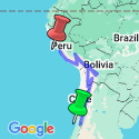 Google Map: SANTIAGO to LIMA (38 days) The Cordilleras
