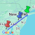 Google Map: Exciting Eastern Coast of America