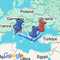 Google Map: Rome Athens and Istanbul City Package
