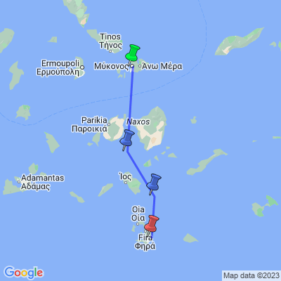 8 daagse eilandhoppen Mykonos & Santorini (TUI Nederland)