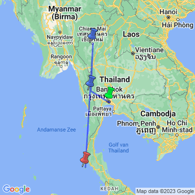 Bangkok, River Kwai, Chiang Mai en Phuket (333 Travel)